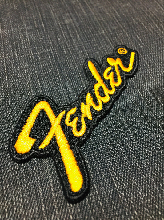 Guitar Emblem - Embroidered Patch Iron/Sew on - 9cm