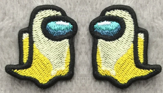 Among Us - Ghost - Embroidered Patch Iron/Sew on - 4cm
