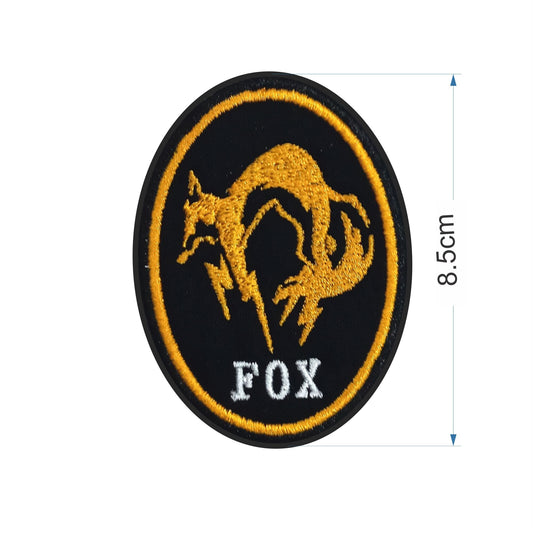 FOX - Metal Gear - Embroidered Patch - Iron/Sew on - 85mm
