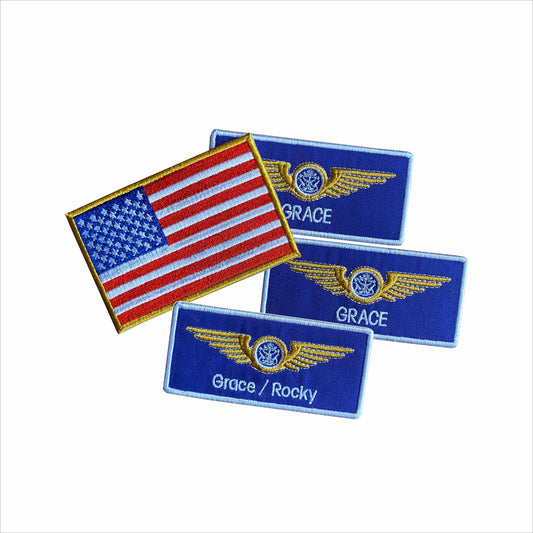 Astronaut Pilot Wings - Project Hail Mary - Inspirad Embroidery Patch - Iron on / Hook & Loop