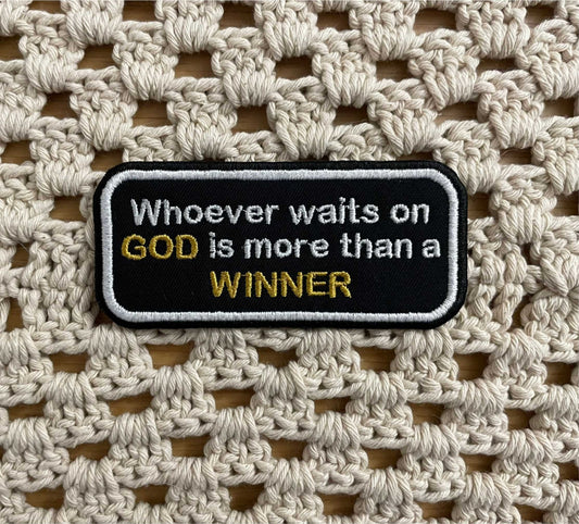 We are More Than Winners - Gospel Patch - Embroidered Patch - Iron/Sew on