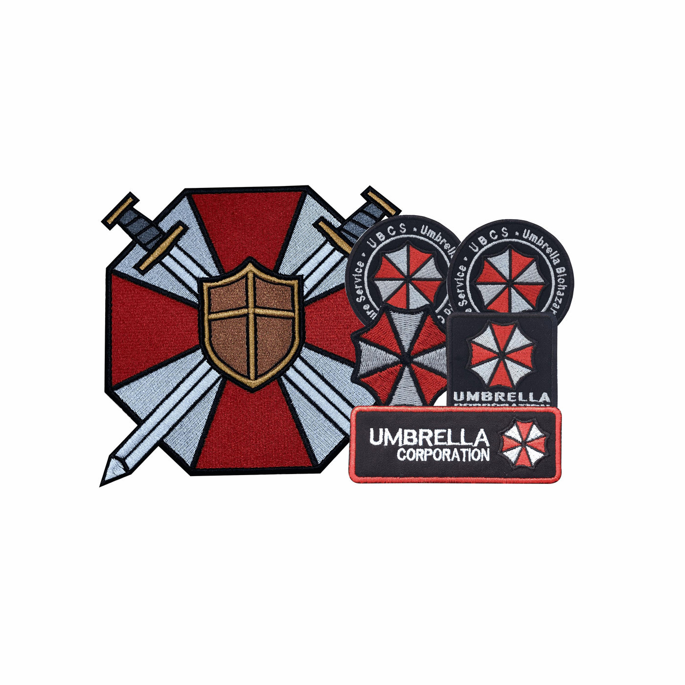 Resident Evil UBCS Cosplay Patches – Embroidered Iron-On Kit (6 Pieces)