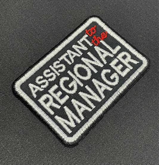 Assistant TO THE Regional Manager - Embroidered Patch - Iron/Sew on