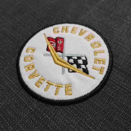 1955 Car Emblem - Embroidered Patch - Iron/Sew on - 85mm