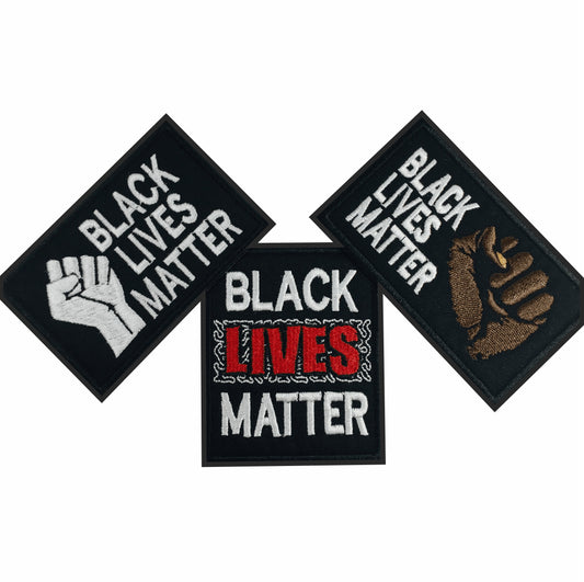 Black Lives Matter - Embroidered Patch - Iron/Sew on