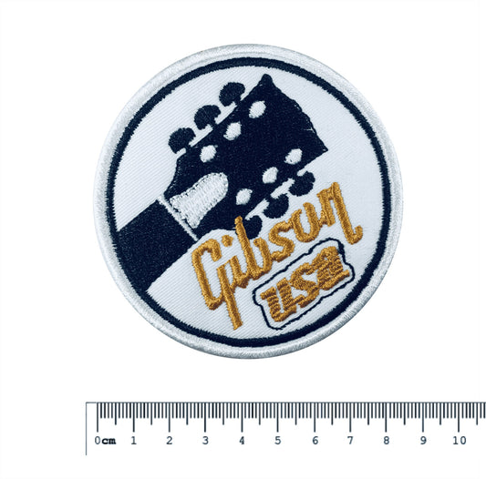 Guitar Headstock - Embroidered Patch - Iron/Sew on