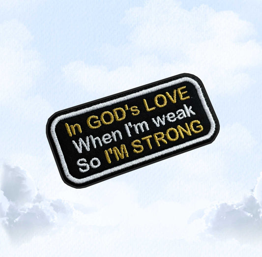 In God's Love - Gospel Patch - Embroidered Patch - Iron/Sew on