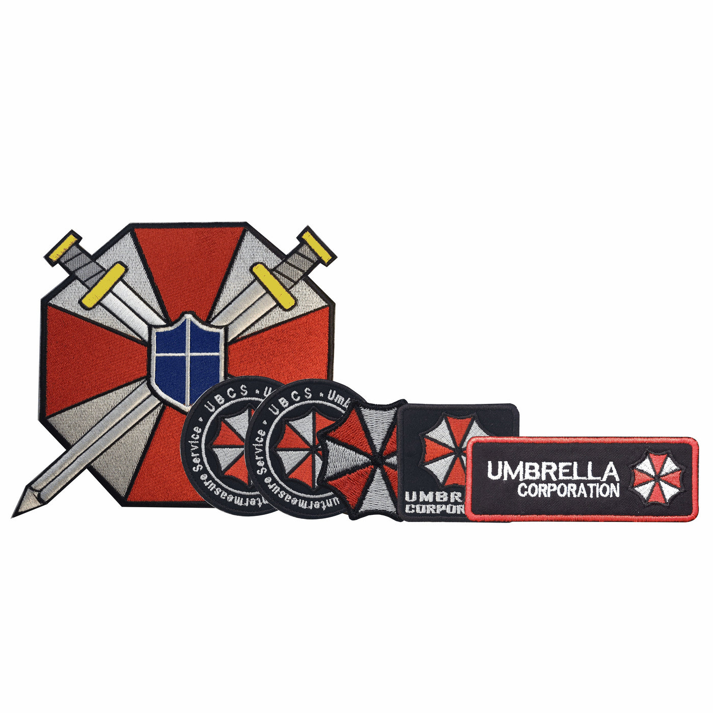 Umbrella UBCS - Resident Evil UBCS Cosplay Kit (6 pieces) - Blue Shield - Iron/Sew on