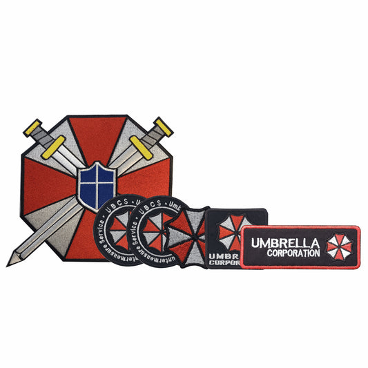 Umbrella UBCS - Resident Evil UBCS Cosplay Kit (6 pieces) - Blue Shield - Iron/Sew on