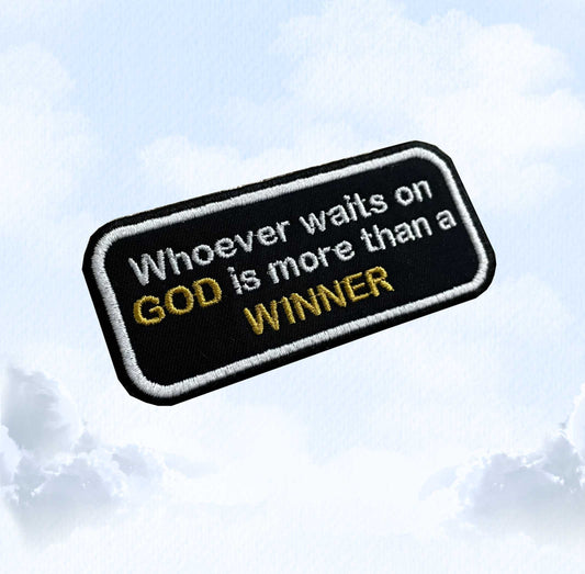 We are More Than Winners - Gospel Patch - Embroidered Patch - Iron/Sew on