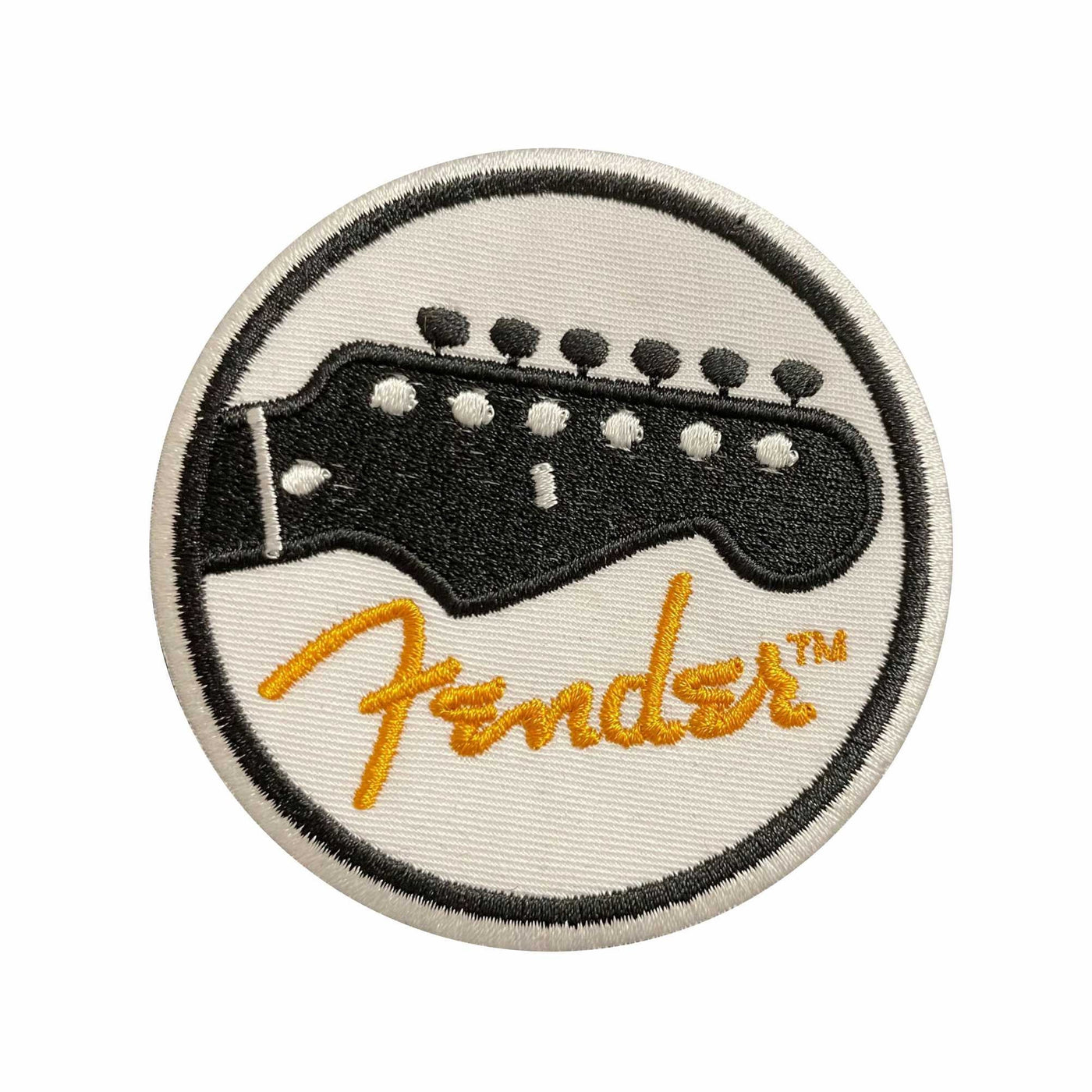 Guitar Headstock - Embroidered Patch - Iron/Sew-on - 8cm