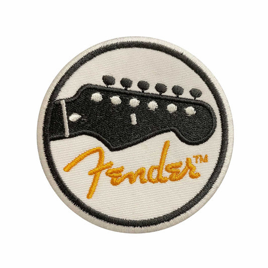 Guitar Headstock - Embroidered Patch - Iron/Sew-on - 8cm